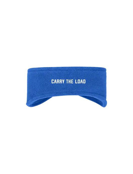 Royal Stretch Fleece Headband w/Carry The Load Logo