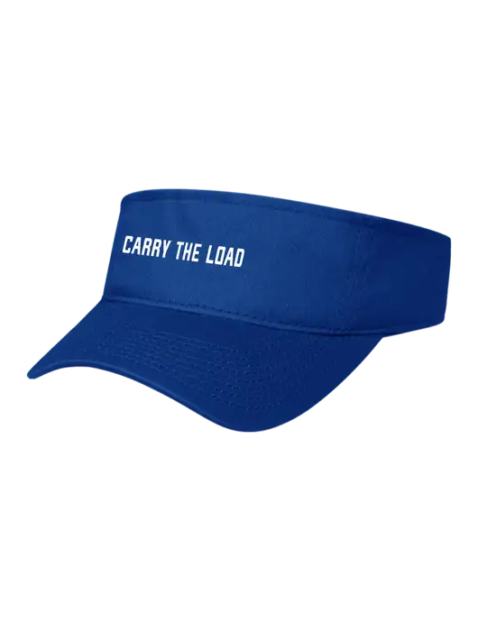 Royal Cap Visor w/Carry The Load Logo