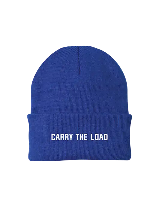 Royal Knit Cap w/Carry The Load Logo