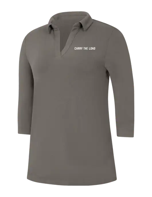 Womens Dark Grey Luxe Knit Tunic w/Carry The Load Logo