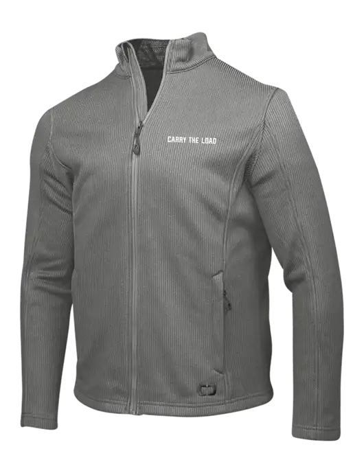 OGIO Medium Grey Grit Fleece Jacket w/Carry The Load Logo