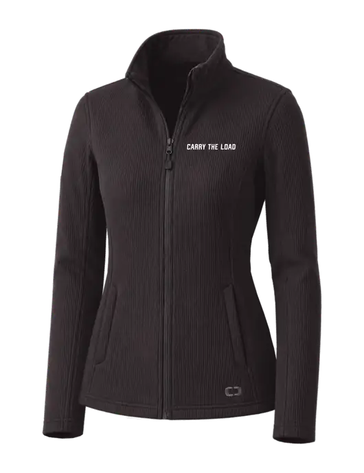 OGIO Blacktop Womens Grit Fleece Jacket w/Carry The Load Logo