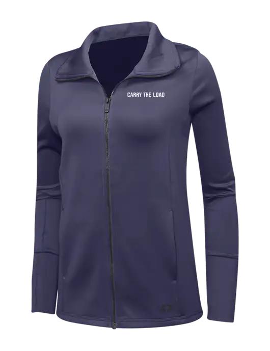 OGIO Navy Womens Endurance Modern Performance Full-Zip w/Carry The Load Logo