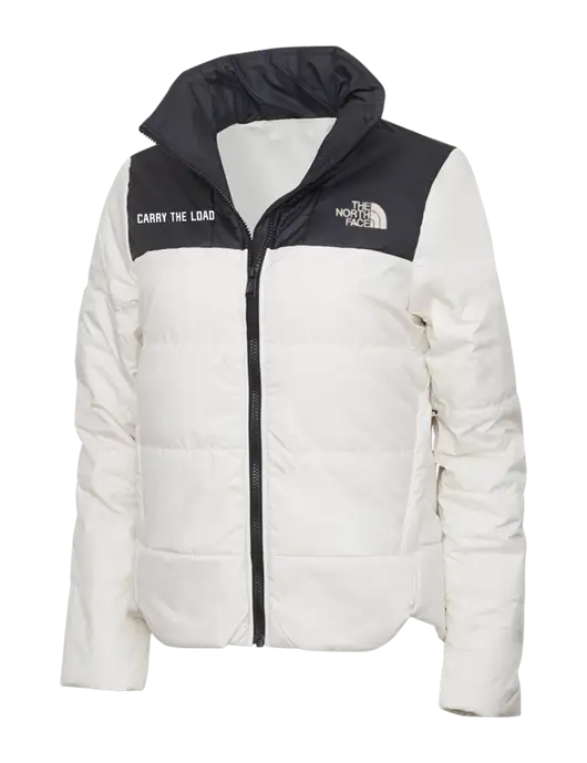 North Face Womens Vintage White Everyday Insulated Jacket w/Carry The Load Logo