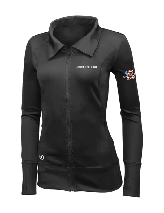 OGIO Blacktop Womens Endurance Fulcrum Full-Zip w/Carry The Load Logo, 15 Year Logo