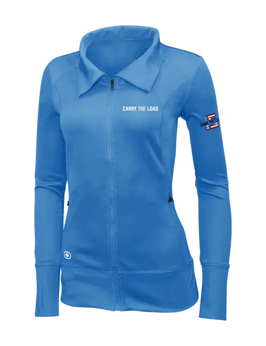 OGIO Royal Blue Womens Endurance Fulcrum Full-Zip w/Carry The Load Logo, 15 Year Logo