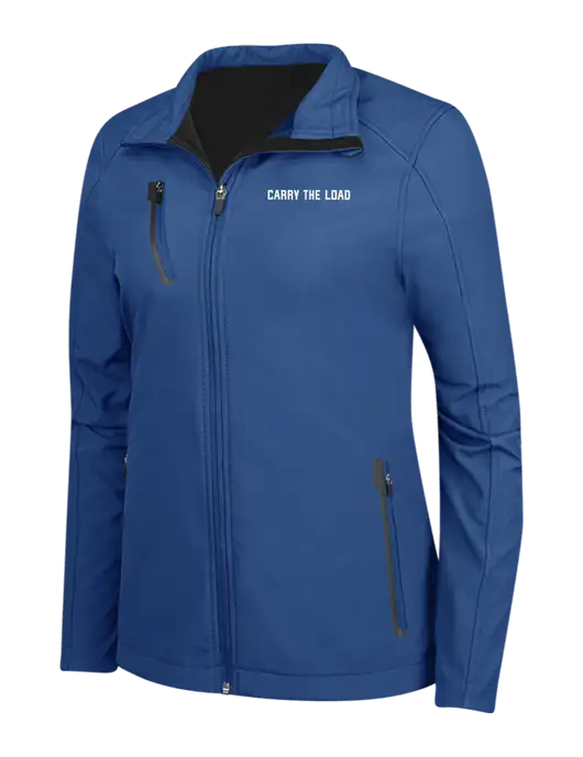 Dark Royal Womens Welded Softshell Jacket w/Carry The Load Logo