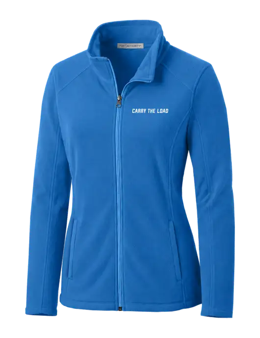 Light Royal Womens Microfleece Jacket w/Carry The Load Logo