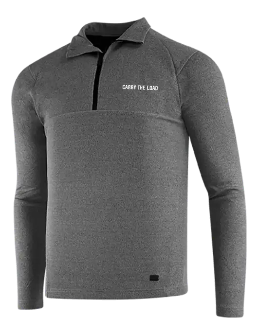 OGIO Dark Grey Heather Transition 1/4 Zip Pullover w/Carry The Load Logo