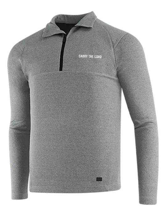 OGIO Petrol Grey Heather Transition 1/4 Zip Pullover w/Carry The Load Logo