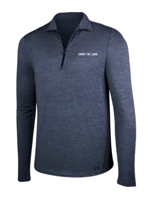 OGIO Blue Indigo Heather Endurance Force 1/4 Zip w/Carry The Load Logo