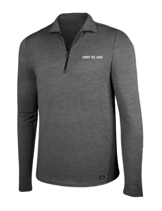 OGIO Gear Grey Heather Endurance Force 1/4 Zip w/Carry The Load Logo