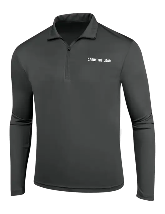 Dark Grey PosiCharge Competitor 1/4 Zip Pullover w/Carry The Load Logo