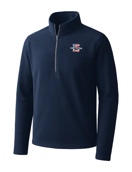 Navy Microfleece 1/2 Zip Pullover w/15 Year Logo