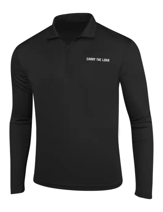 Black PosiCharge Competitor 1/4 Zip Pullover w/Carry The Load Logo