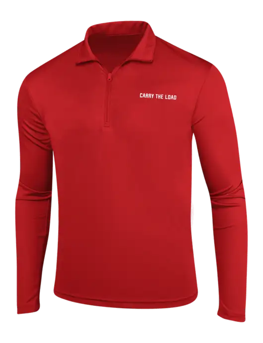 Red PosiCharge Competitor 1/4 Zip Pullover w/Carry The Load Logo