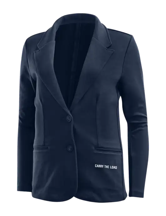Deep Navy Womens Knit Blazer w/Carry The Load Logo