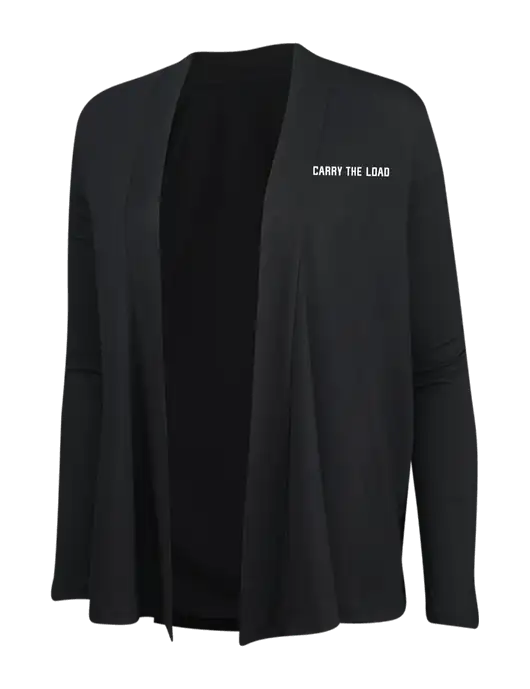 Black Womens Concept Cardigan w/Carry The Load Logo