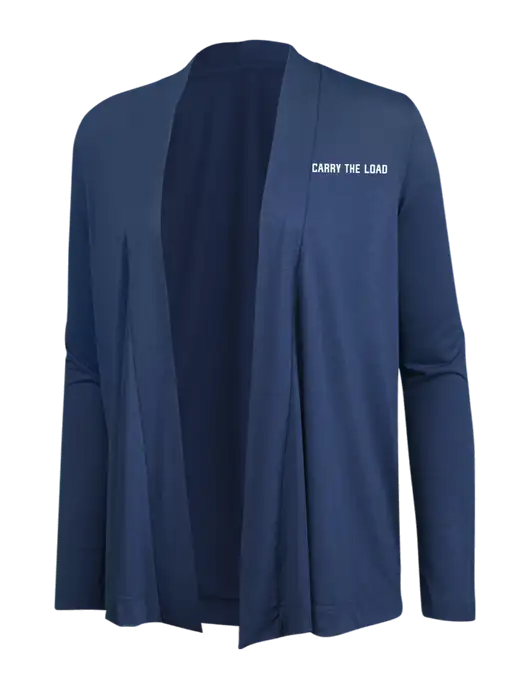Dusty  Blue Womens Concept Cardigan w/Carry The Load Logo