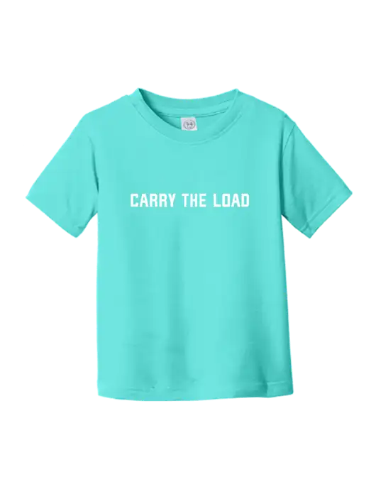 Rabbit Skins Carribean Toddler Fine Jersey Tee w/Carry The Load Logo