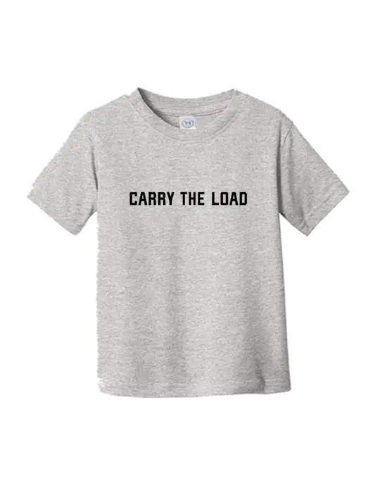 Rabbit Skins Light Grey Heather Toddler Fine Jersey Tee w/Carry The Load Logo
