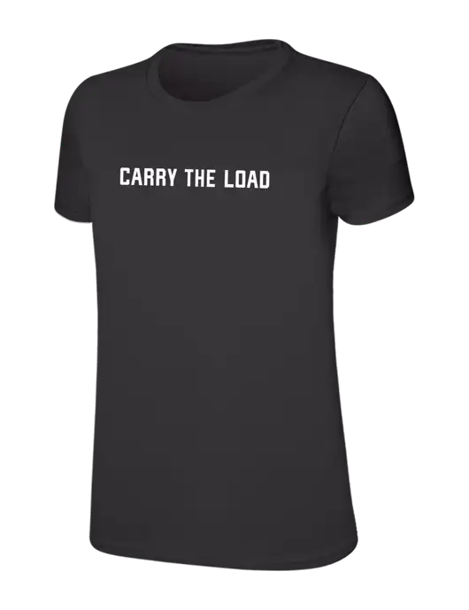 Womens Ring Spun Charcoal 4.5 oz T-Shirt w/Carry The Load Logo