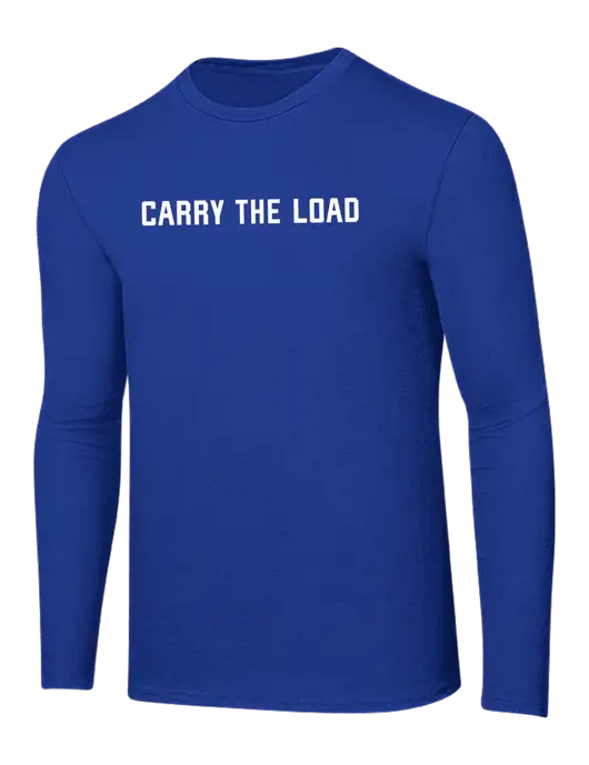 Ring Spun True Royal 4.5 oz Long Sleeve T-Shirt w/Carry The Load Logo