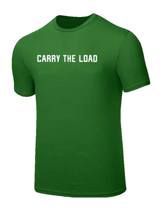 Seriously Soft Kelly Green T-Shirt w/Carry The Load Logo