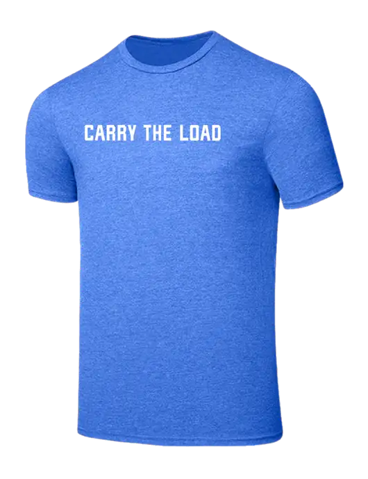 Seriously Soft Heathered Royal T-Shirt w/Carry The Load Logo