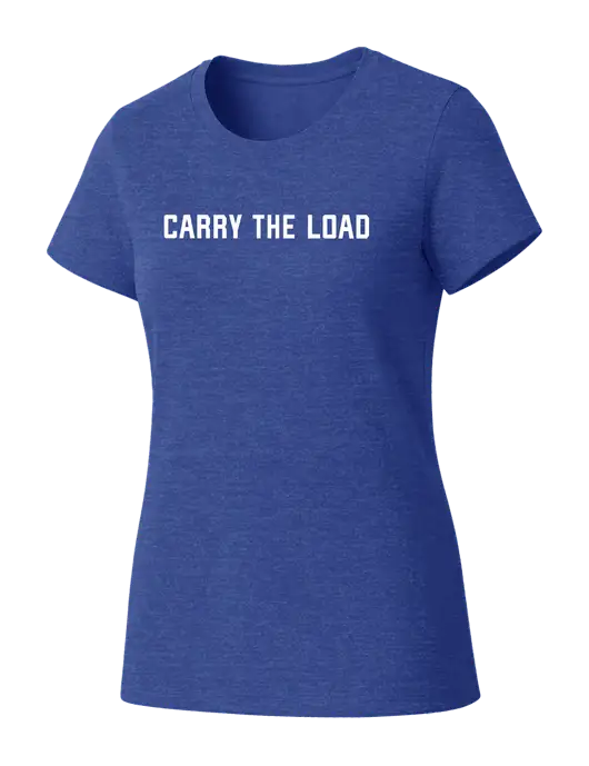 Womens Seriously Soft Royal Frost T-Shirt w/Carry The Load Logo
