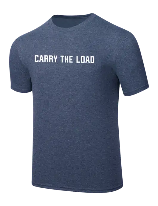 Simply Soft Navy Frost 4.5oz  Poly/Combed Ring Spun Cotton T-Shirt w/Carry The Load Logo