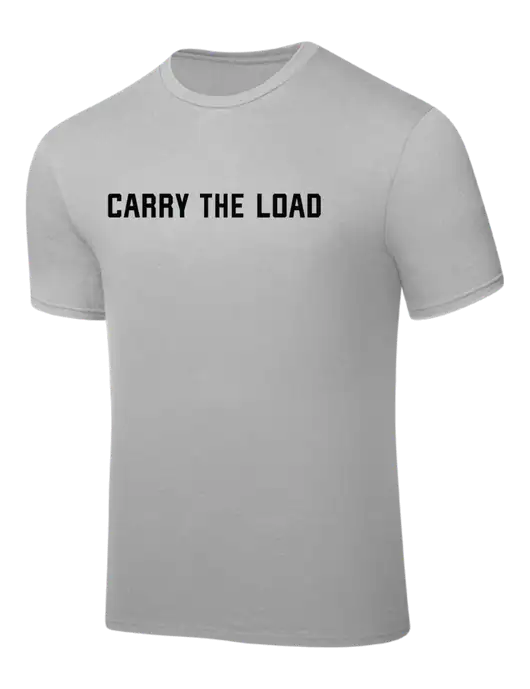 Silver PosiCharge Competitor Tee w/Carry The Load Logo