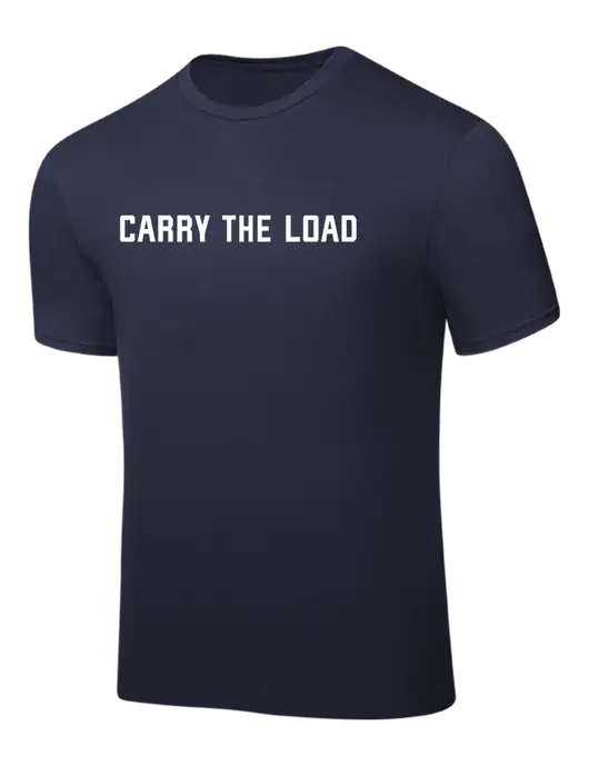 Navy PosiCharge Competitor Tee w/Carry The Load Logo