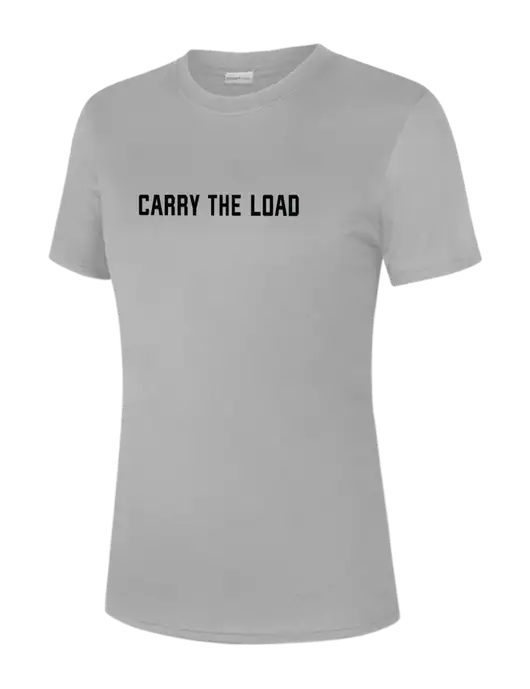  Womens Light Grey PosiCharge Competitor Tee w/Carry The Load Logo
