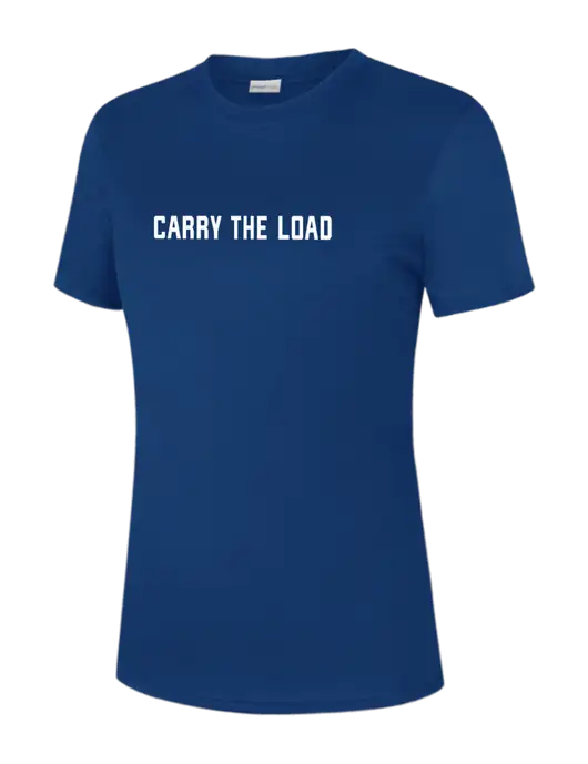Womens Royal PosiCharge Competitor Tee w/Carry The Load Logo