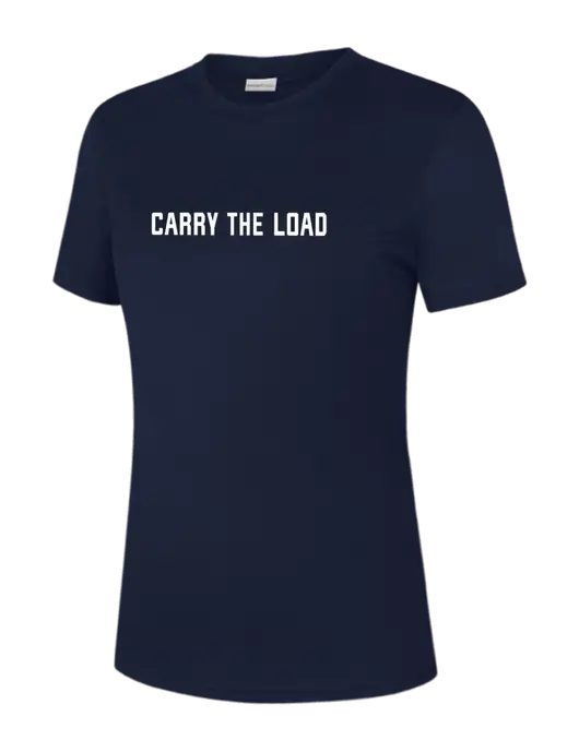 Womens Navy PosiCharge Competitor Tee w/Carry The Load Logo