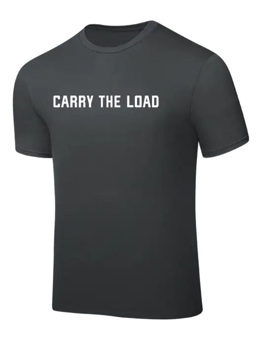 Dark Grey PosiCharge Competitor Tee w/Carry The Load Logo