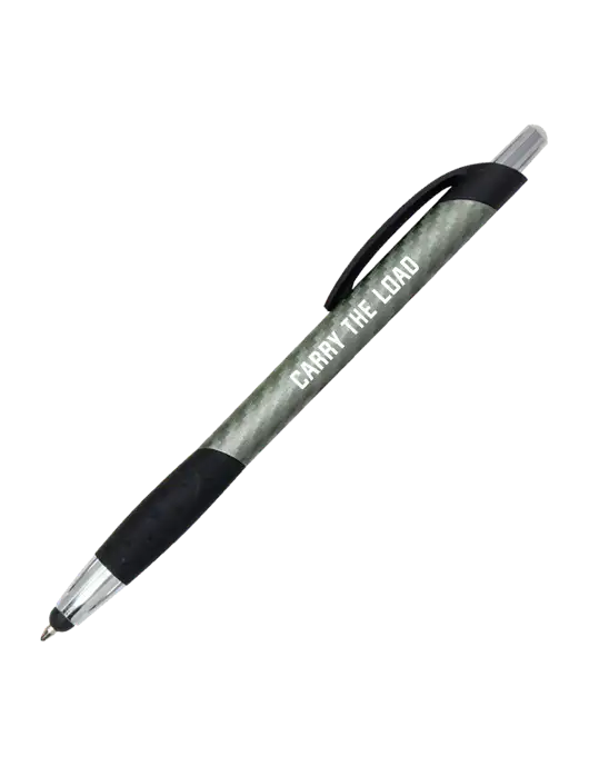 Sunray Gunmetal Stylus Pen w/Carry The Load Logo