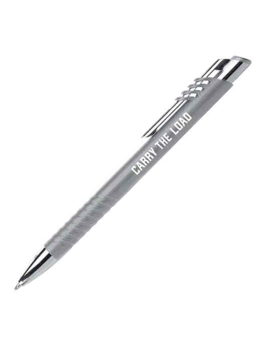 Schirhart Grey Pen - Black Ink w/Carry The Load Logo