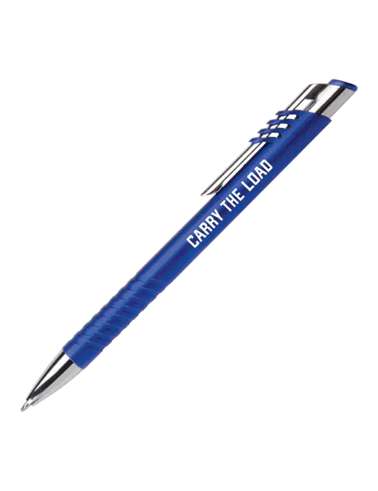 Schirhart Blue Pen - Black Ink w/Carry The Load Logo