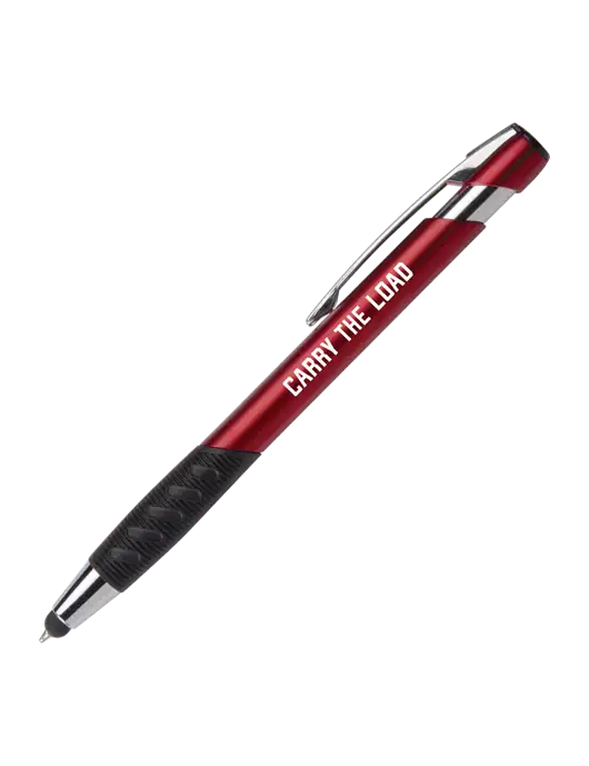 Alize Red Stylus Black Ink Pen w/Carry The Load Logo