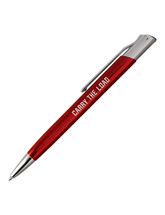 San Malo Red Pen - Black Ink w/Carry The Load Logo