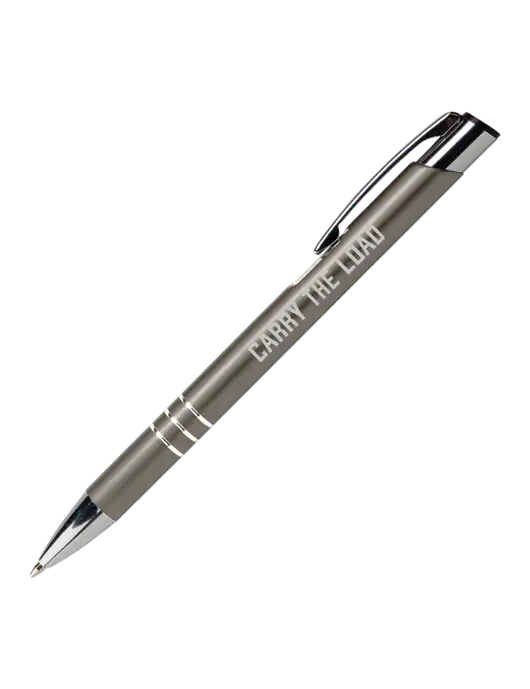 Laurent Gunmetal Pen - Black Ink w/Carry The Load Logo