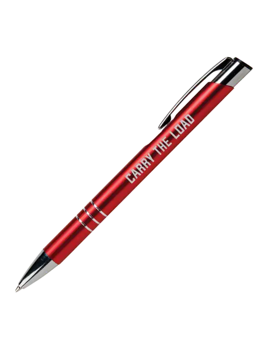 Laurent Red Pen - Black Ink w/Carry The Load Logo