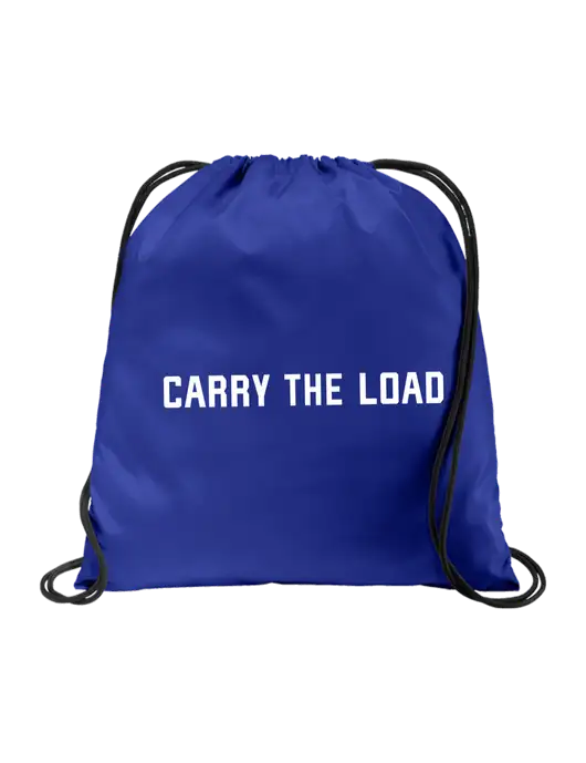 Drawstring  Royal Cinch Pack w/Carry The Load Logo