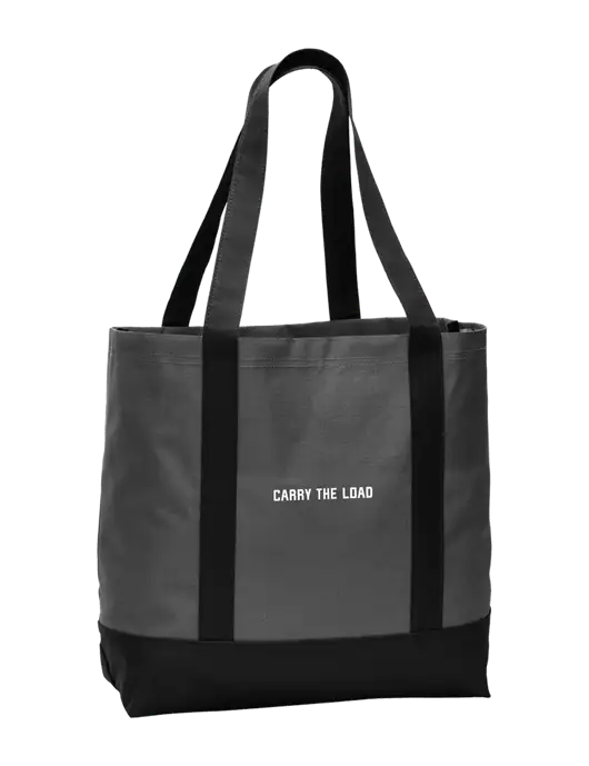 Carryall Charcoal/Black Day Tote Dark w/Carry The Load Logo