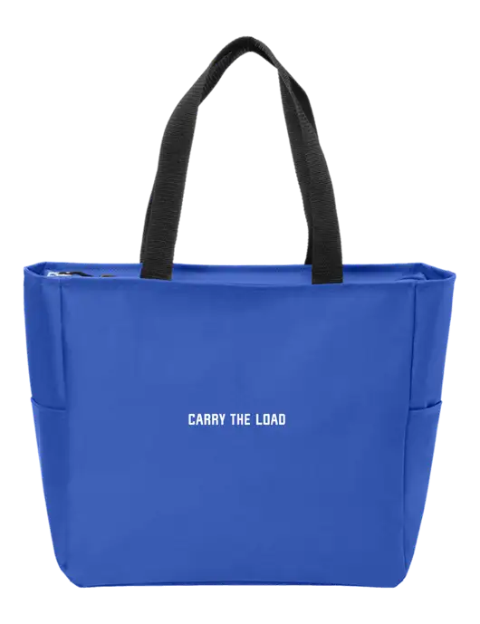 Everyday True Royal Zip Tote  w/Carry The Load Logo