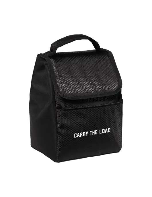 Lunch Bag Black Cooler w/Carry The Load Logo