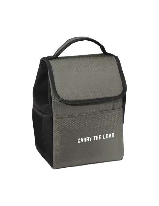 Lunch Bag Grey/Black Cooler w/Carry The Load Logo