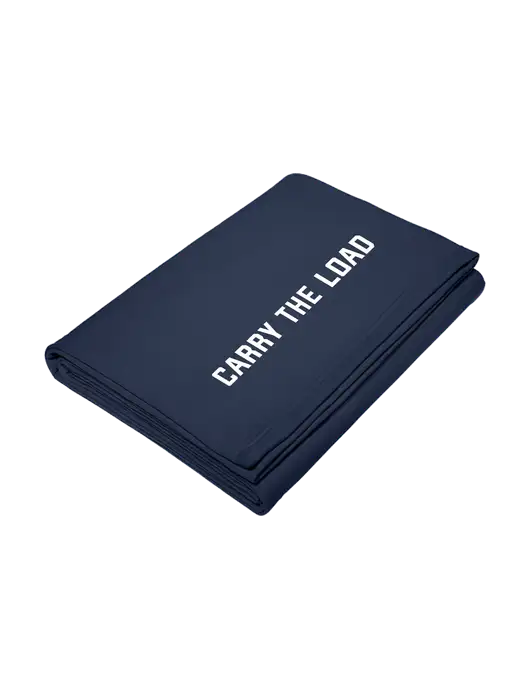 Core Navy Fleece Sweatshirt Blanket w/Carry The Load Logo